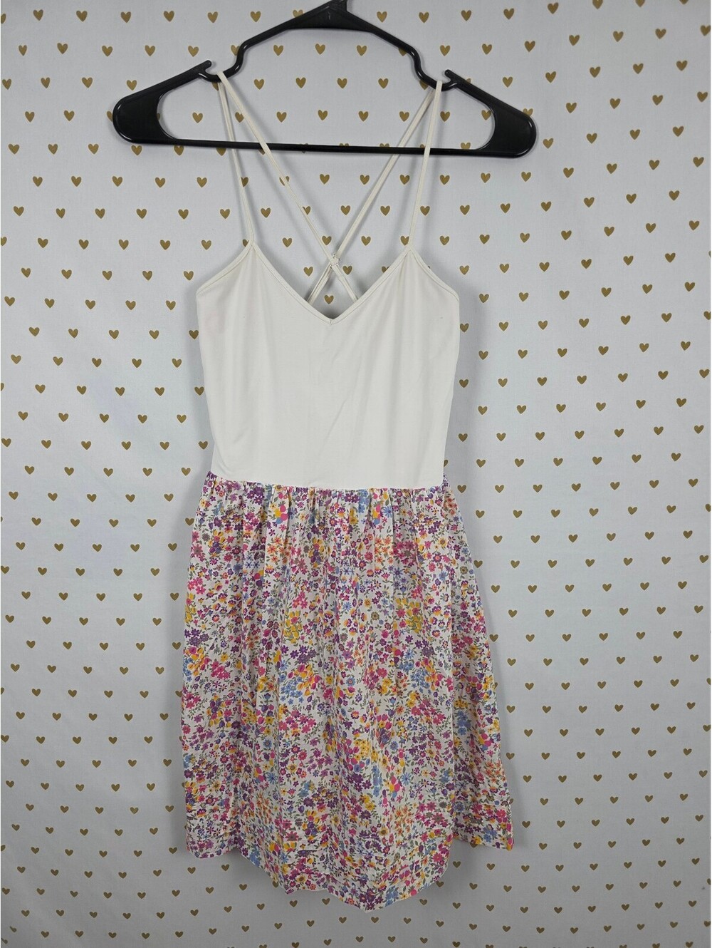 Victorias Secret PINK Tank Top Skater Dress Floral Vintage Y2k SMALL